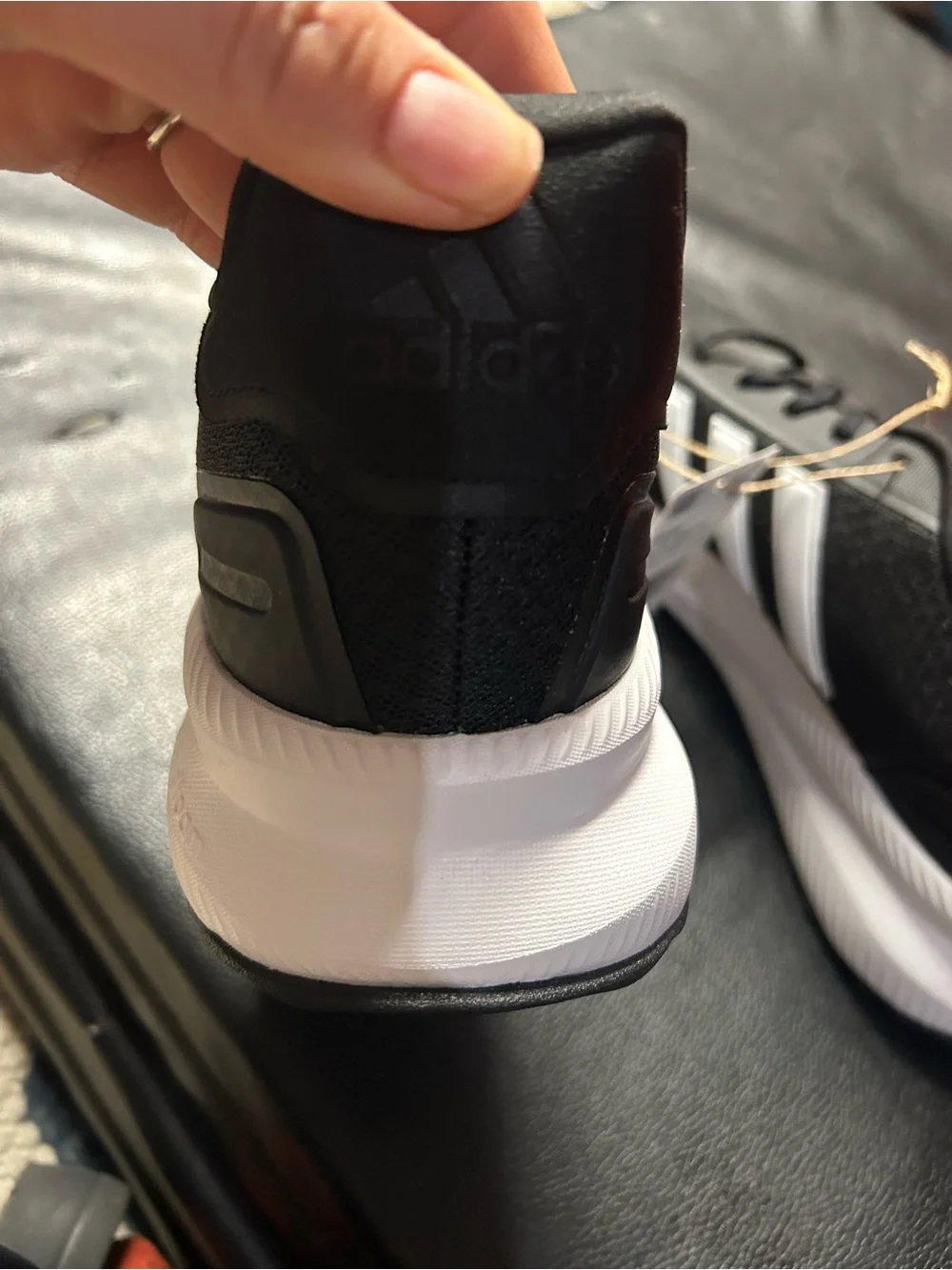 adidas Black and White Running Sneakers